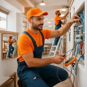 Organizing electrical cables neatly