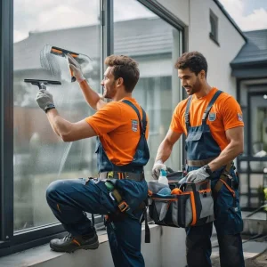 Washing exterior glass windows