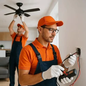 Installing ceiling fan unit