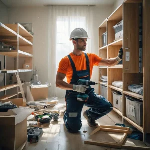 Assembling storage furniture